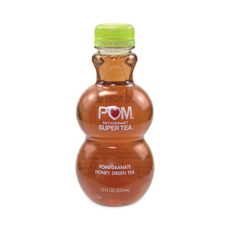 Pom Wonderful Beverages, Pomegranate Honey Green Tea, Bottle, 12 oz, 6 PK 22612